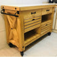 YVE Mobile Kitchen Pantry Side Counter Table - Exclusivia