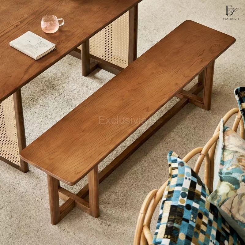 ZARA Japandi Rattan Dining Table - Exclusivia