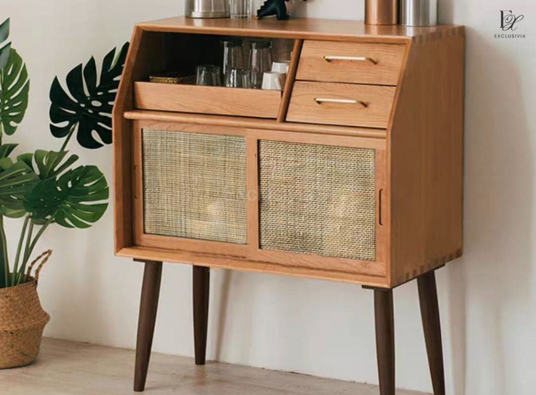 ZONX Rattan Sideboard Cabinet - Exclusivia