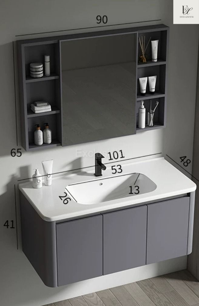 ZYDE Toilet Vanity Cabinet Sink - Exclusivia