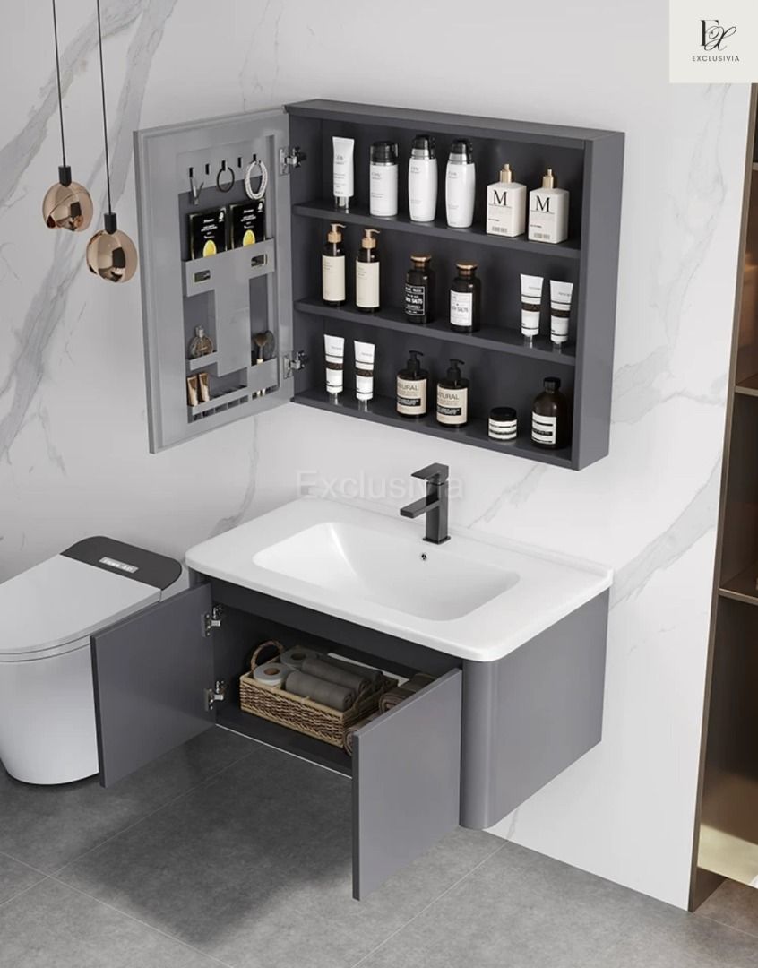 ZYDE Toilet Vanity Cabinet Sink - Exclusivia